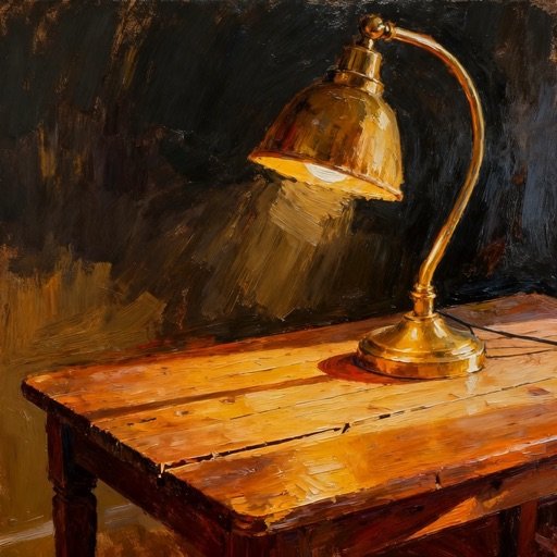 Oil painting, one of four
