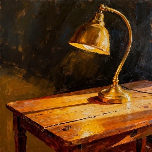 Oil painting, one of four