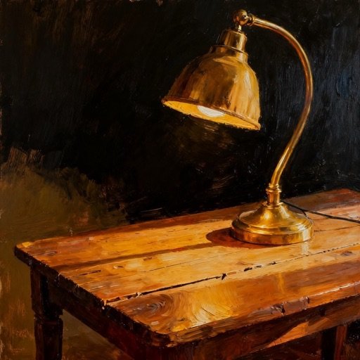 Oil painting, one of four