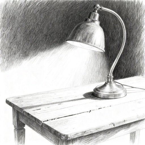 Pencil sketch, one of four