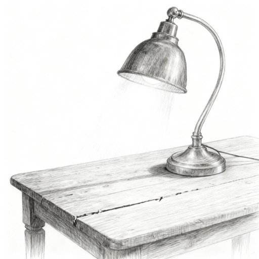 Pencil sketch, one of four