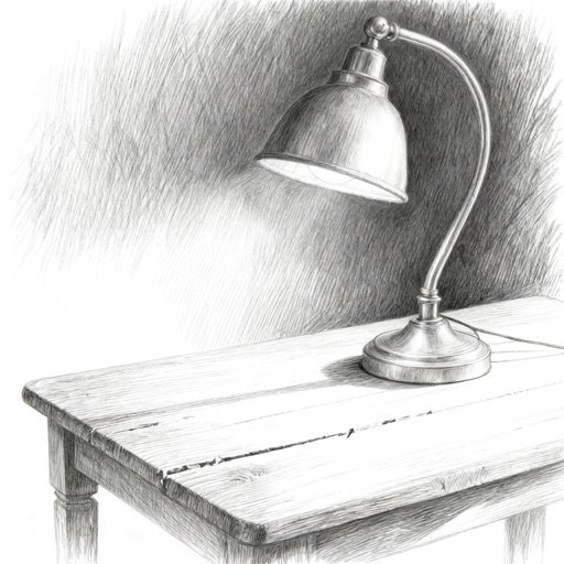 Pencil sketch, one of four